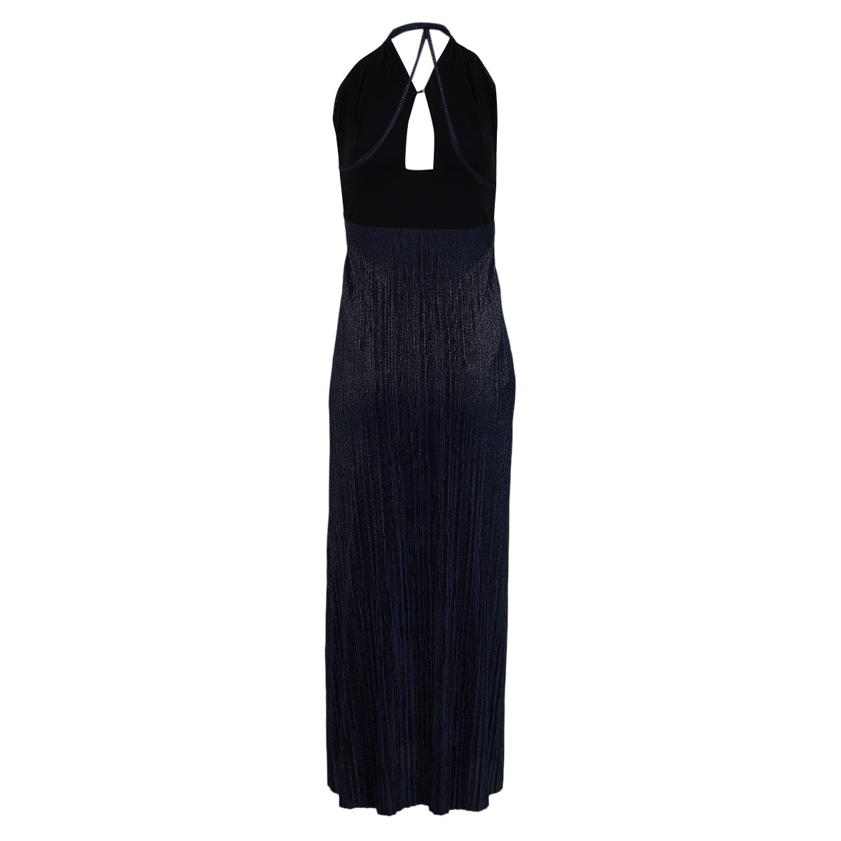 Vestido Maje Plissado Azul Tam 32 Br