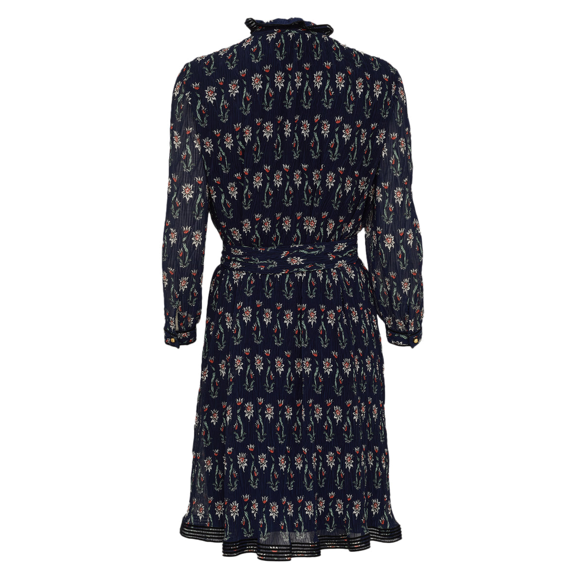 Vestido Tory Burch Estampa Florida Azul Tam 40 Br