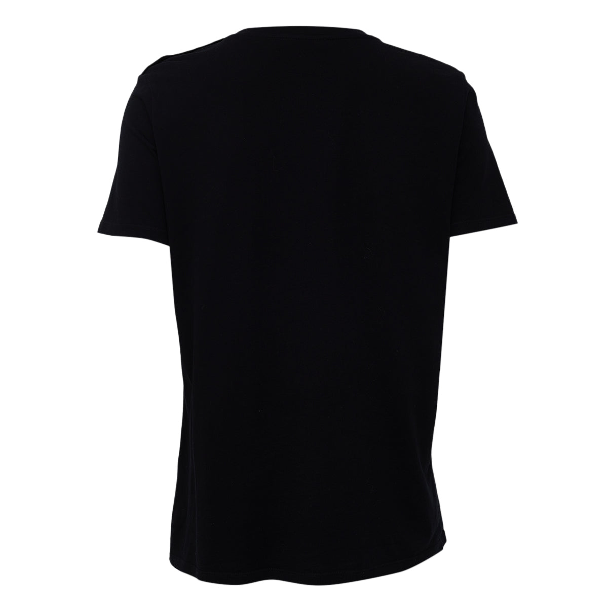 Camiseta Balmain Preta Logo Prata Tam P Br