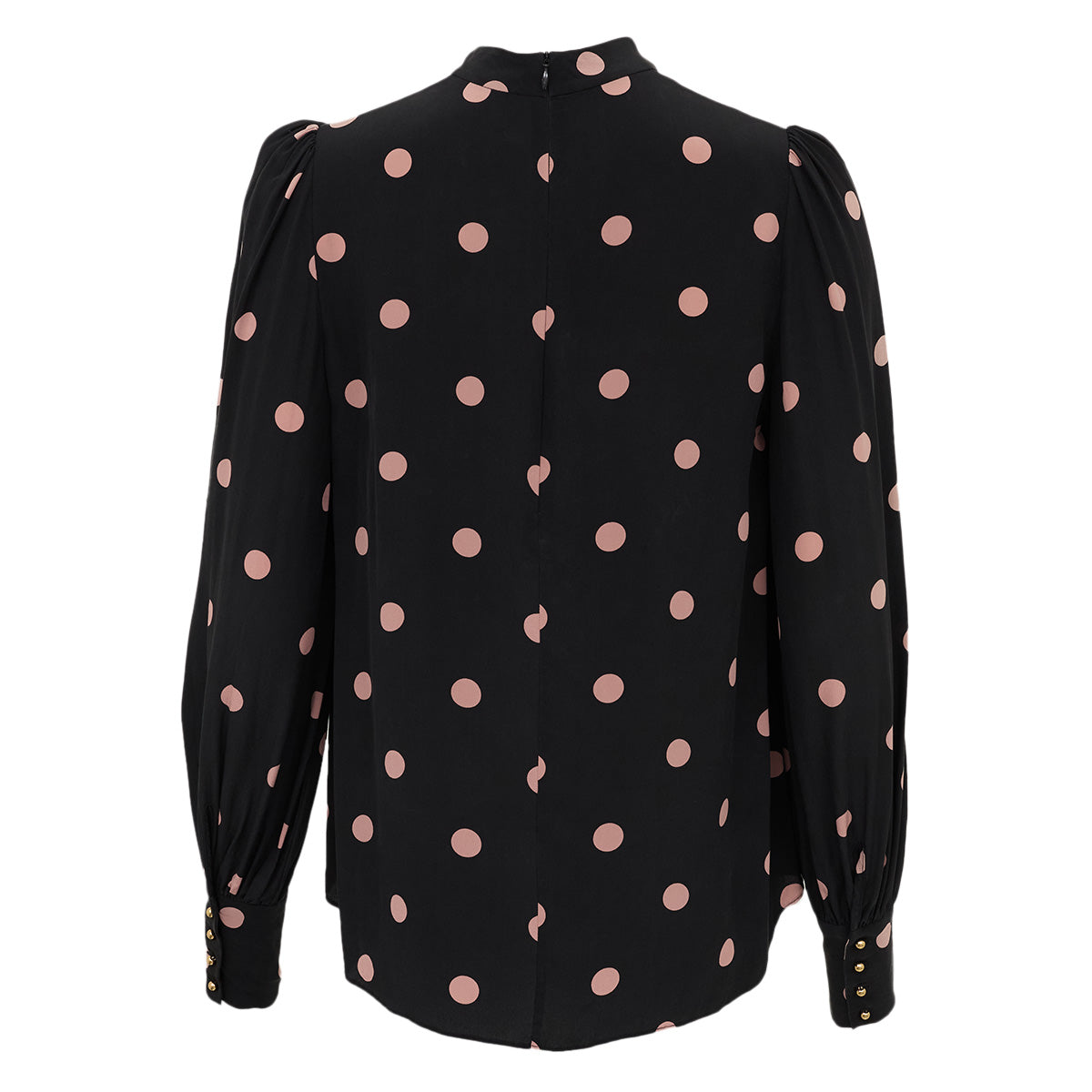 Camisa Zimmermann Preta com poá rosa Tam. 36 BR