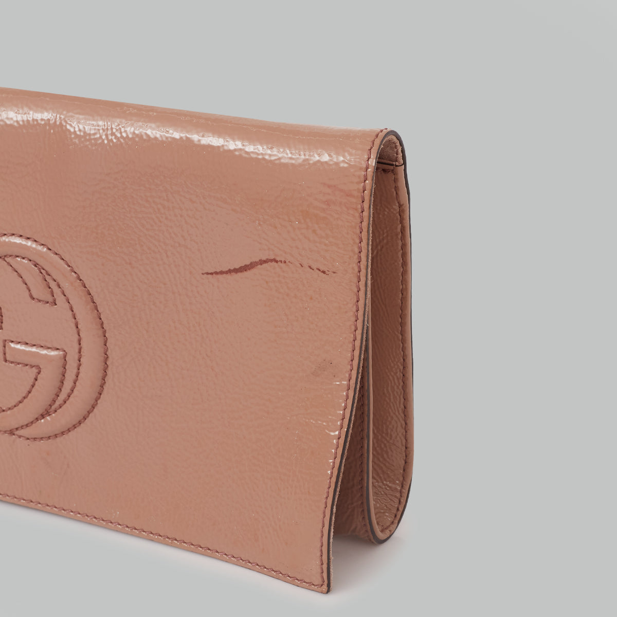 Clutch Gucci Verniz Nude