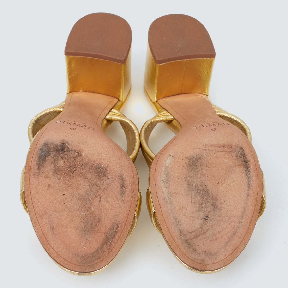 Sandália Alexandre Birman Dourada Tam. 40