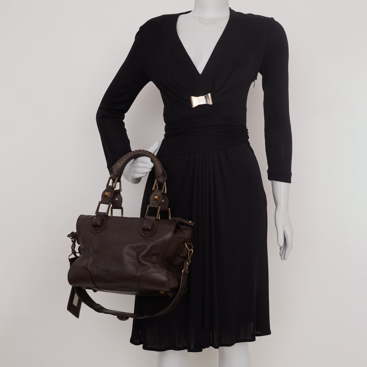 Bolsa Balenciaga Tote Couro Marrom