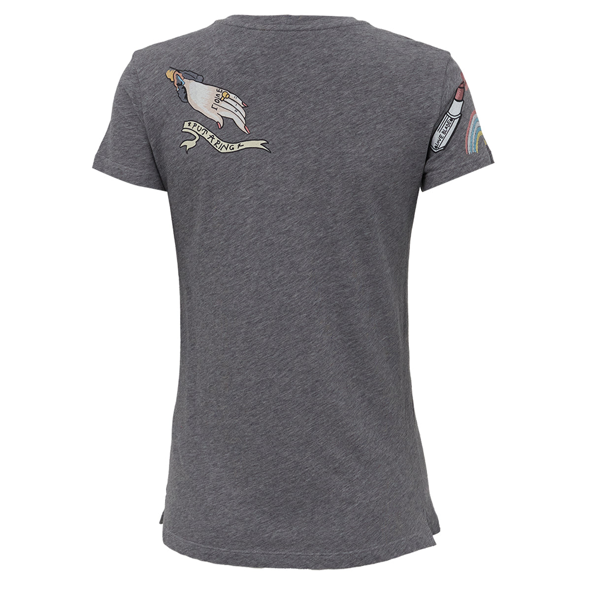 Camiseta Valentino Estampada Cinza Tam. PP BR