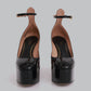 Sapato Valentino Tan-Go Plataform Pump Preto Tam. 34,5 Br