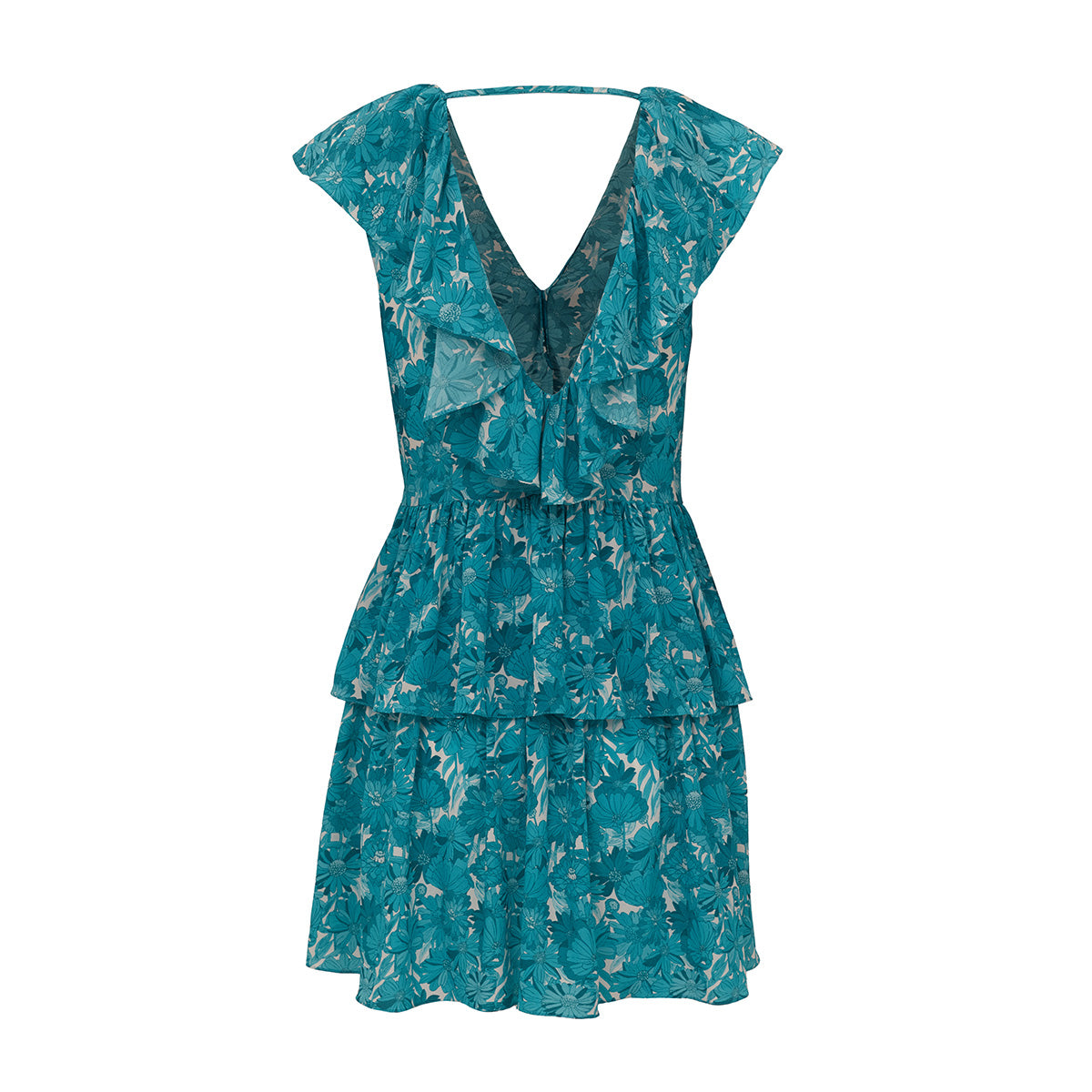 Vestido Adriana Degreas Azul Estampado TAM. P BR