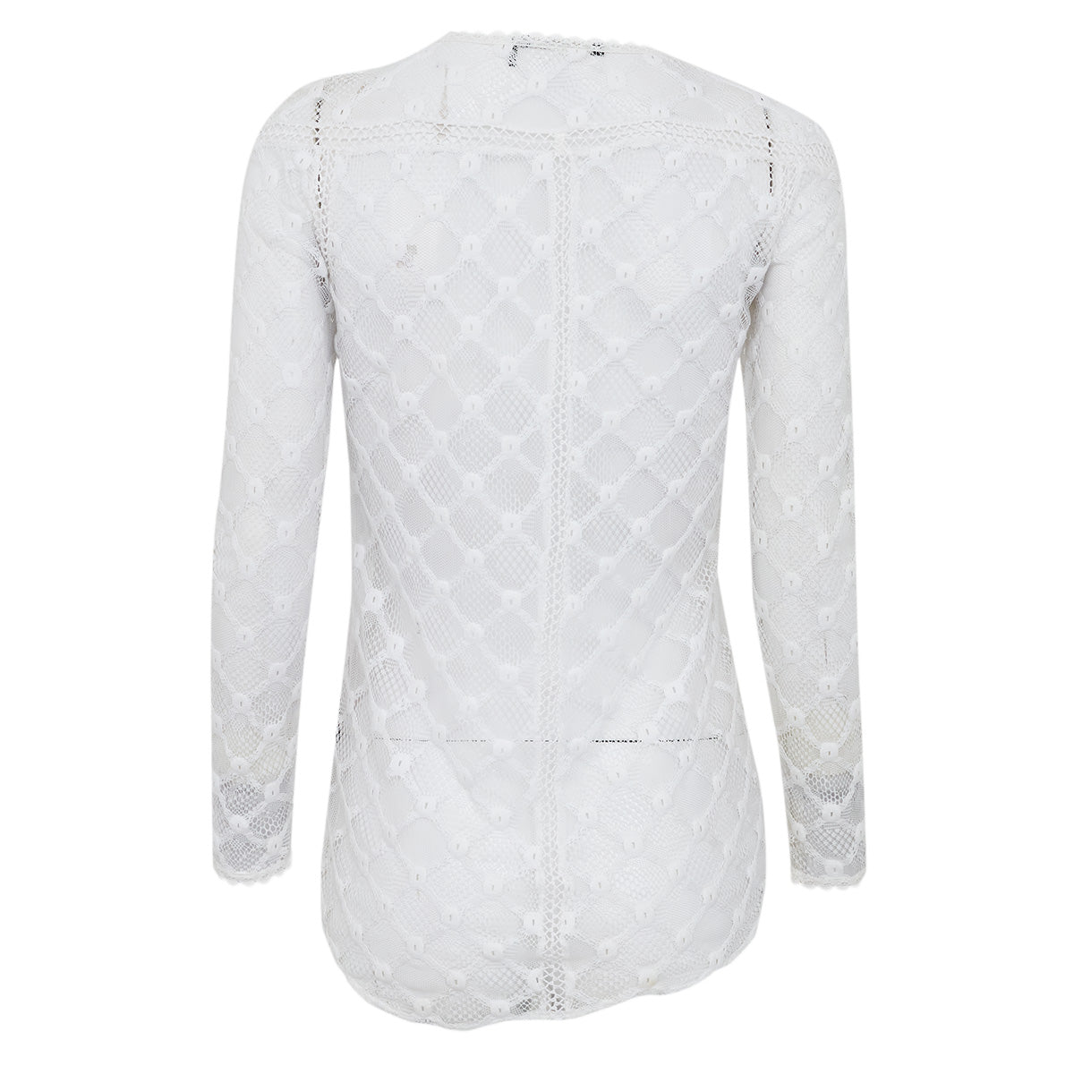 Blusa Isabel Marant Renda Branca Tam. 34 Br