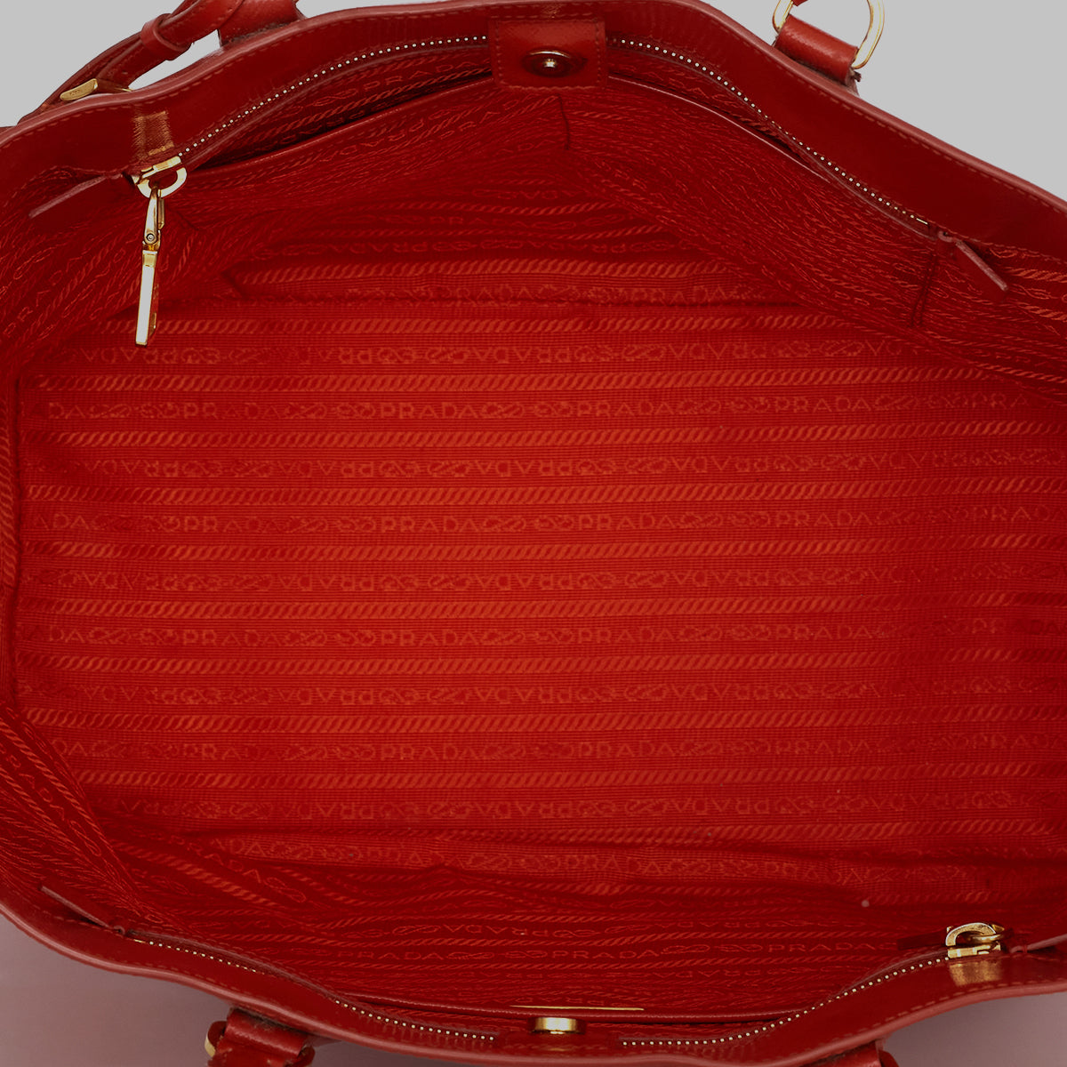 Bolsa Prada Tote Verniz Laranja