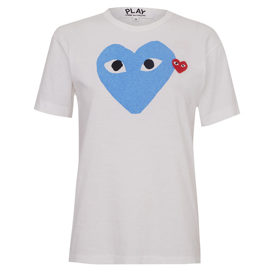 Camiseta Comme Des Garçons Coração Azul Tam. P Br