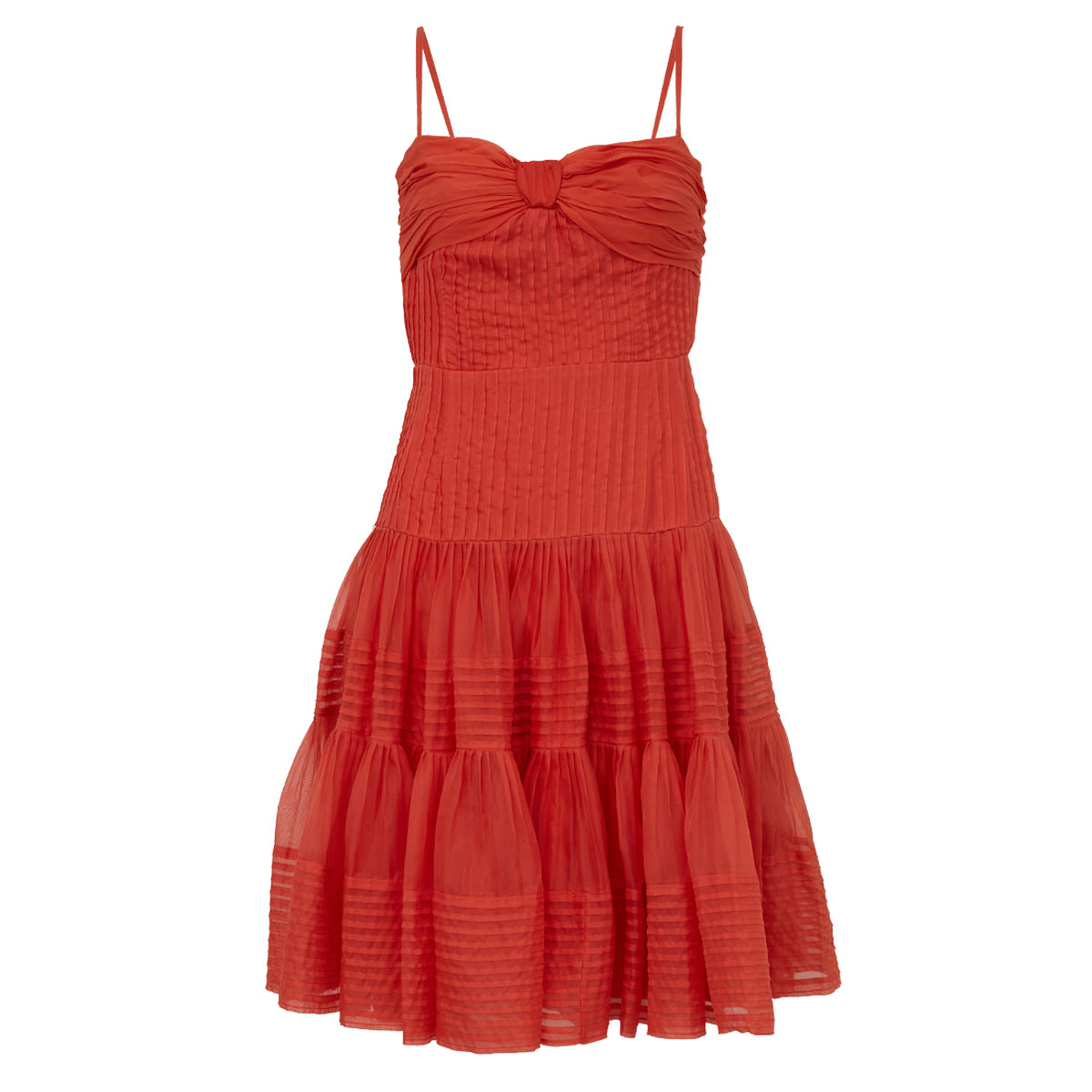 Vestido Oscar de La Renta Laranja Tam. P BR – Peguei Bode