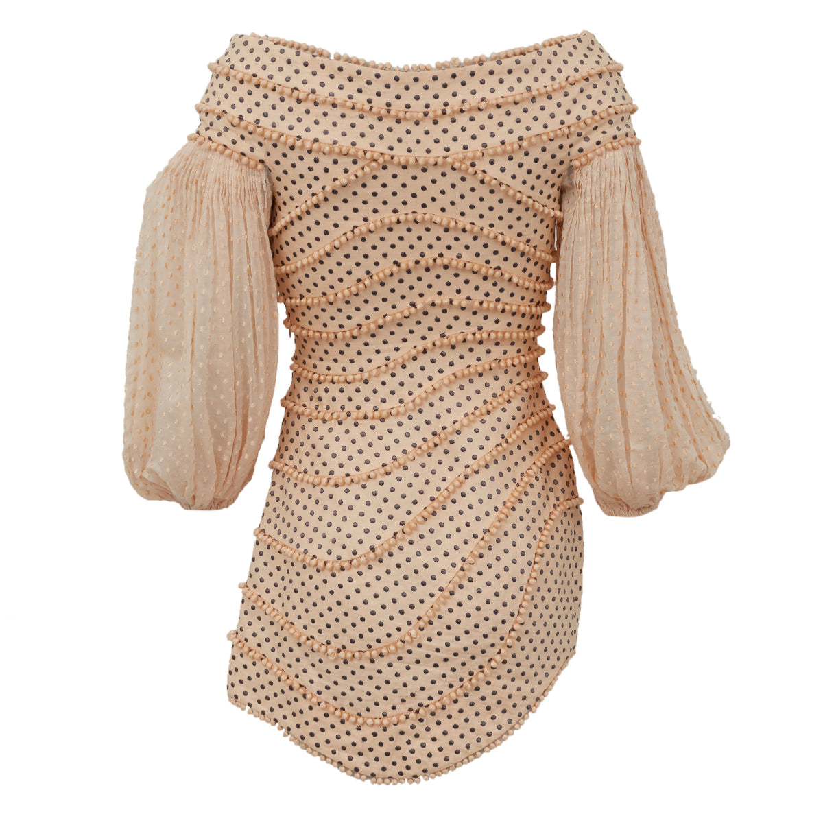 Vestido Zimmermann Poá Bordado Tam. PP BR