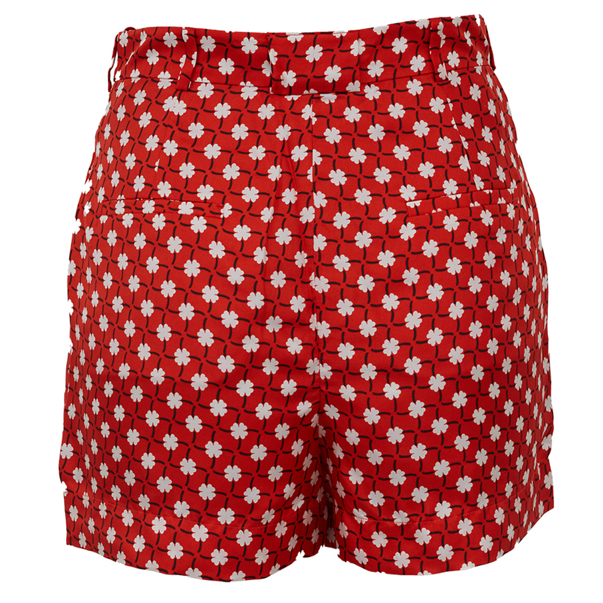 Shorts Carven Estampado Vermelho Tam. PP BR
