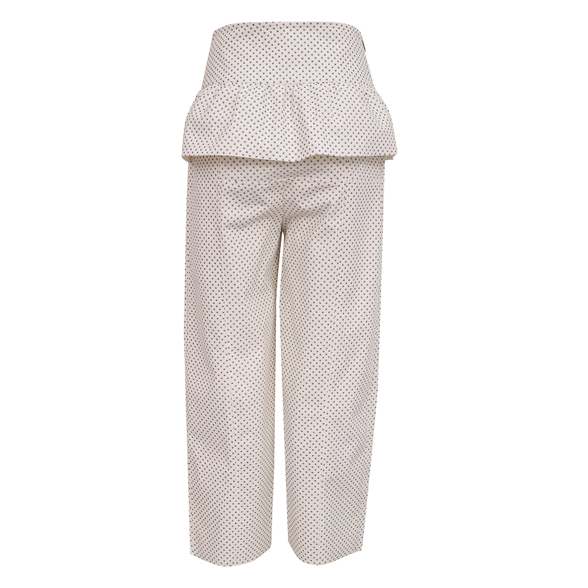 Calça Paula Raia Off White com Bolinhas Tam. 38 Br