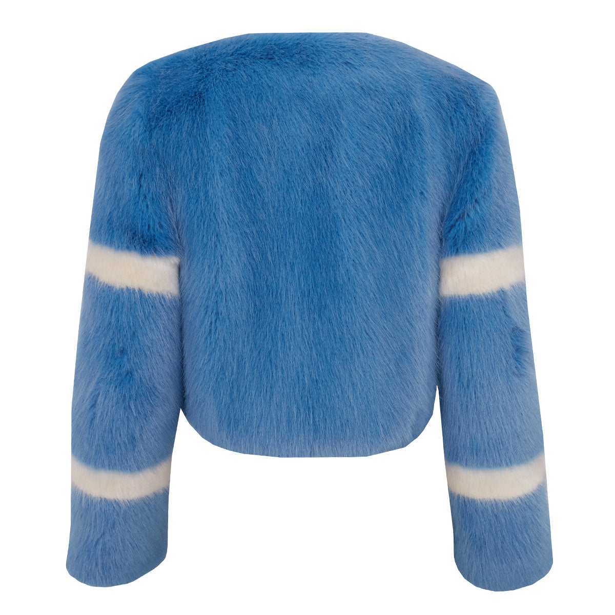 Casaco Shrimps Azul e Branco Com Pelos Tam. 36 Br