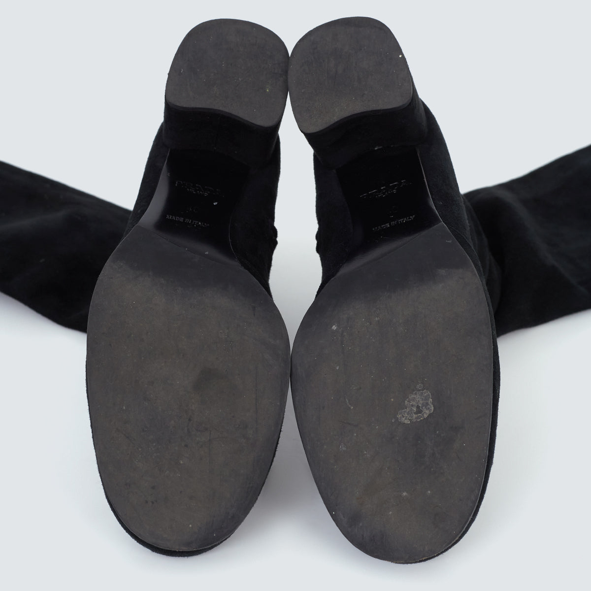 Bota Prada Over the Knee Preta Tam. 38 Br