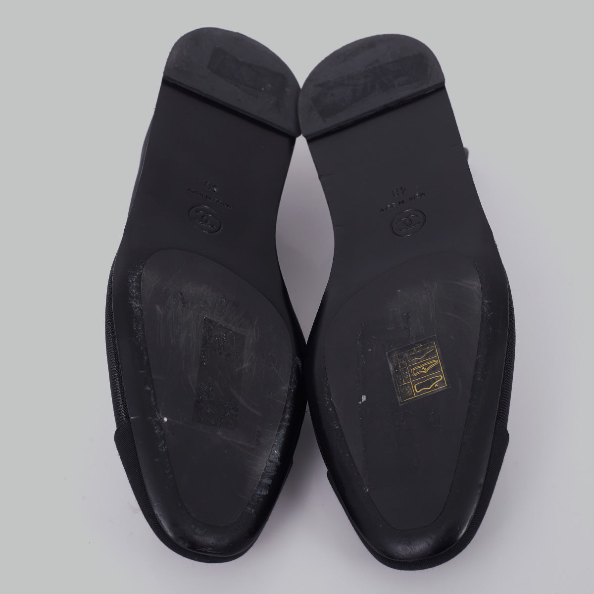 Sapatilha Chanel Preta Tela Tam. 38 Br