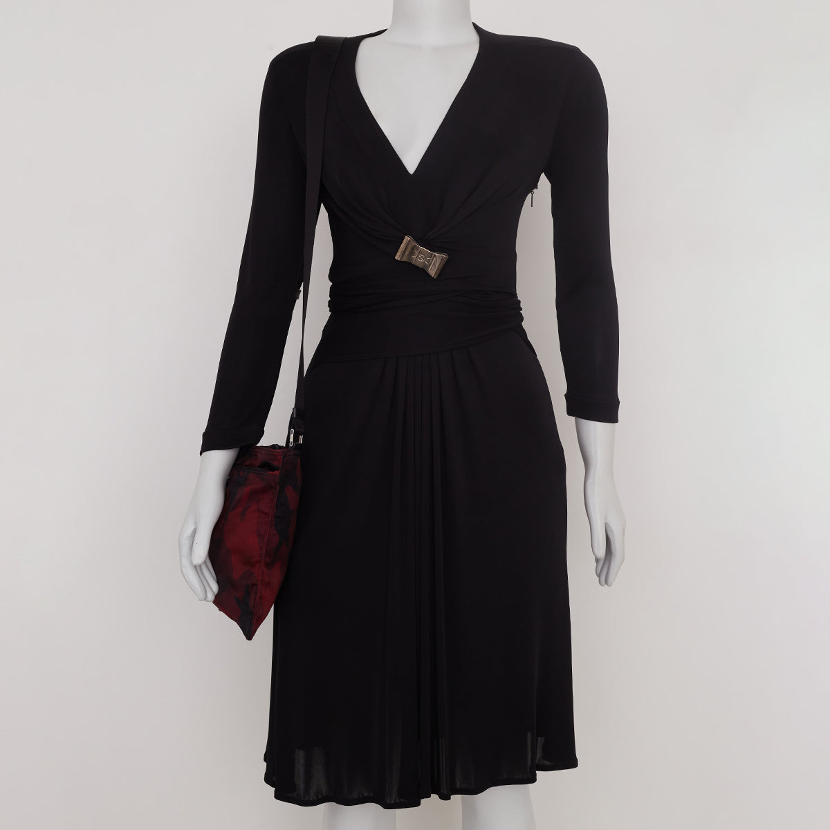 Bolsa Prada Vinho Estampada