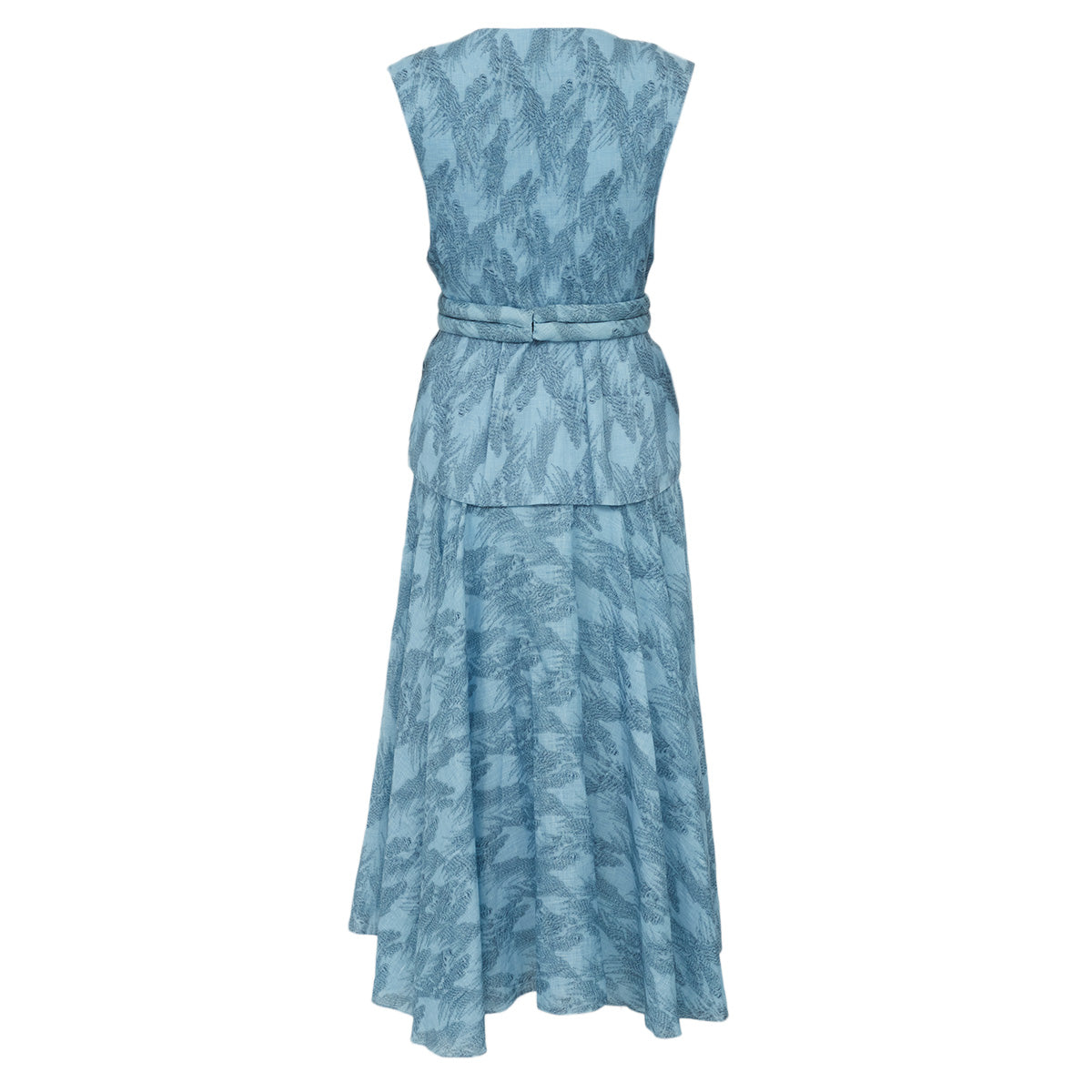 Vestido Paula Raia Azul Estampado Tam. 36 Br