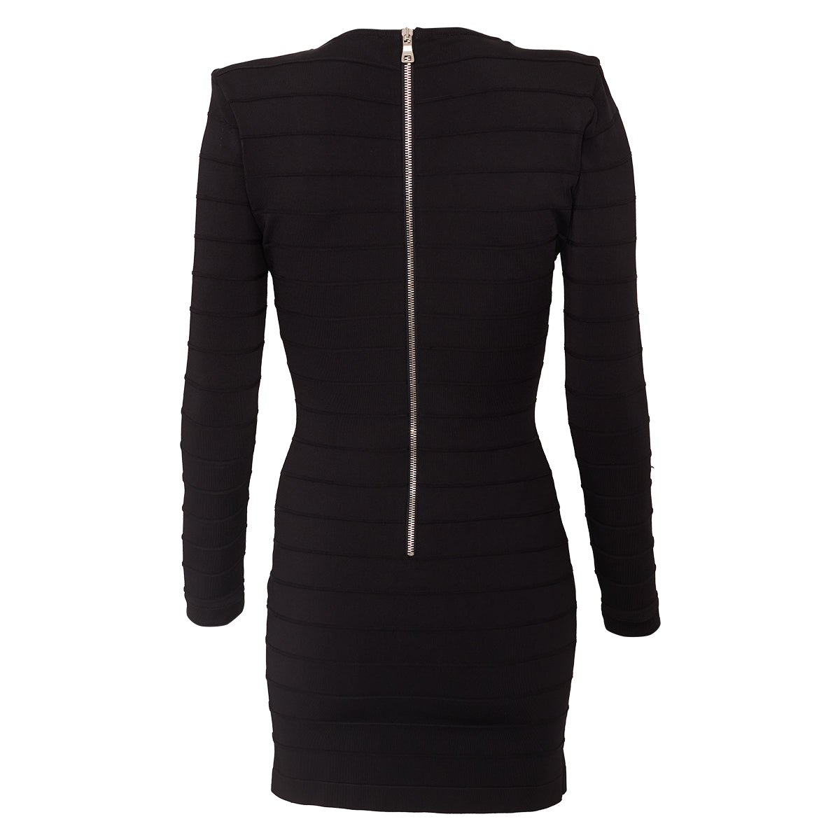 Vestido Balmain Preto e Branco Tam. 34 Br