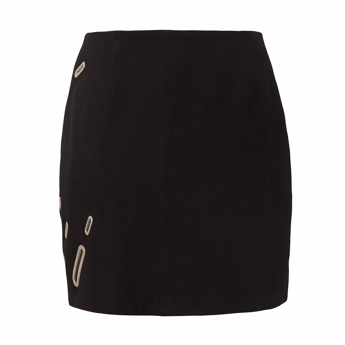 Saia Anthony Vaccarello Couro Preto TAM. 36 BR