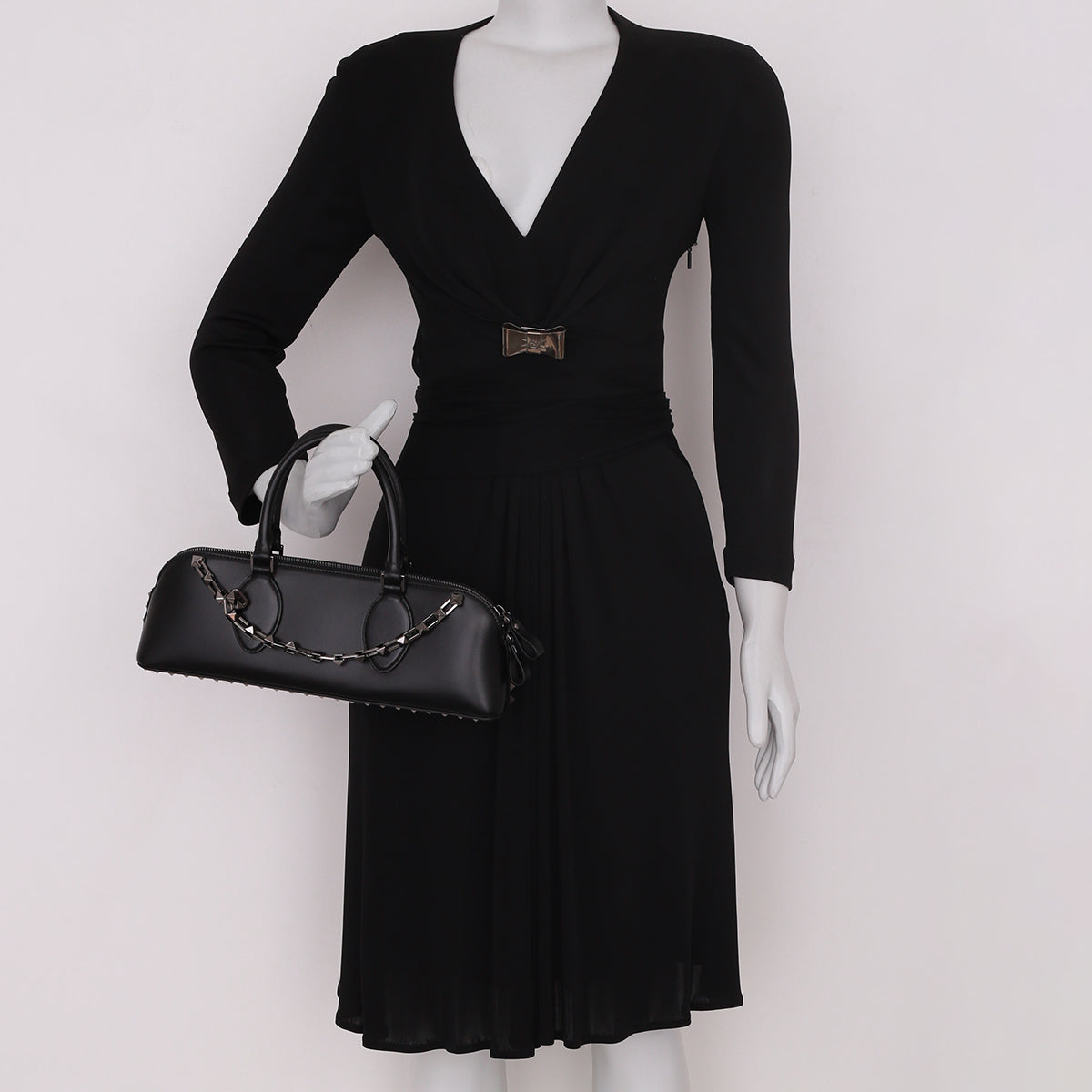 Bolsa Valentino Rockstud E/W Preta