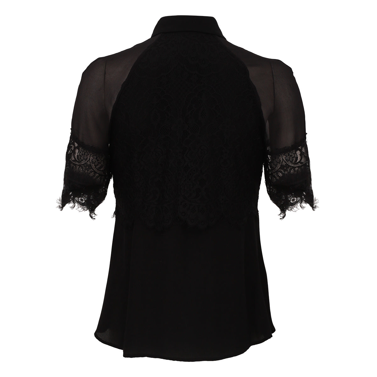 Camisa Nk Renda Preta TAM. 34 BR