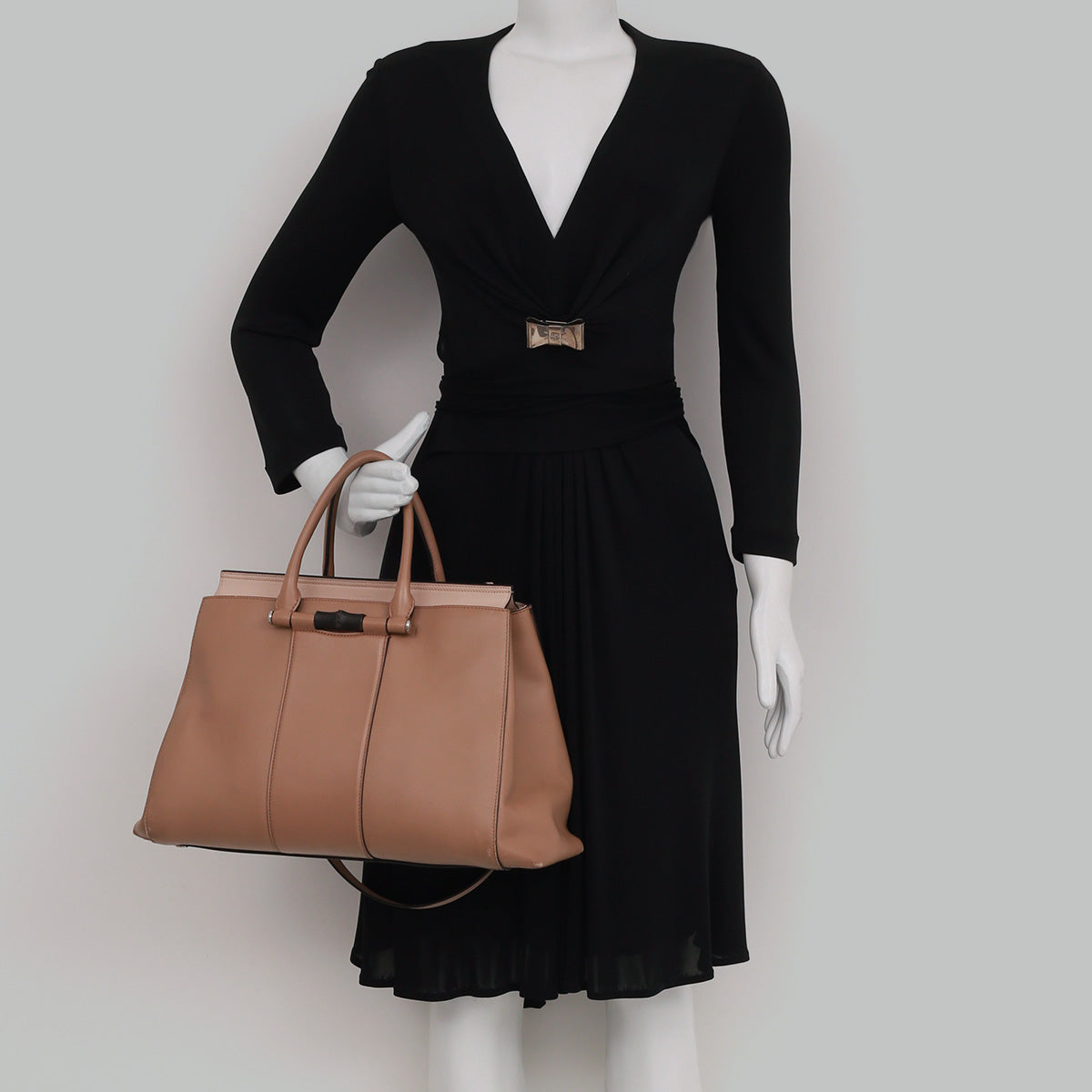 Bolsa Gucci Lady Bamboo Tote Bege