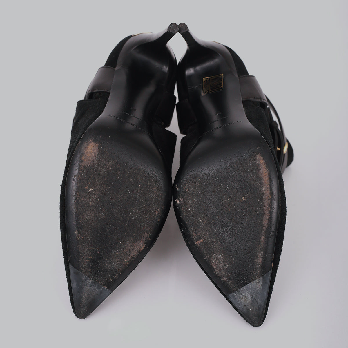 Ankle Boot Burberry Camurça Preta TAM. 37 BR