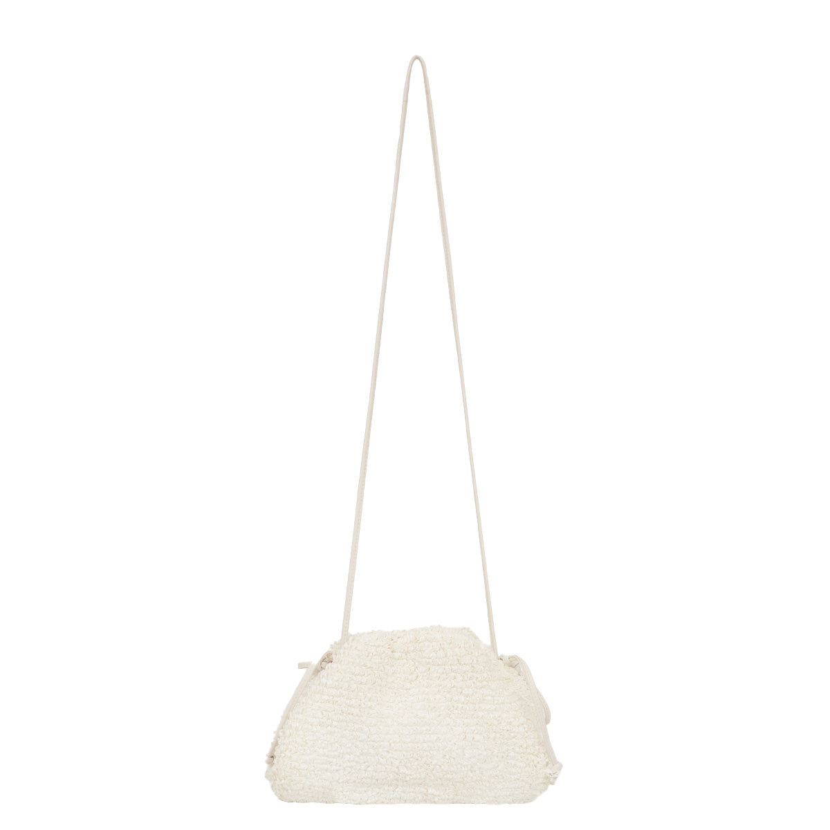 Bolsa Bottega Veneta Mini Pouch Curly Raffia Branca – Peguei Bode