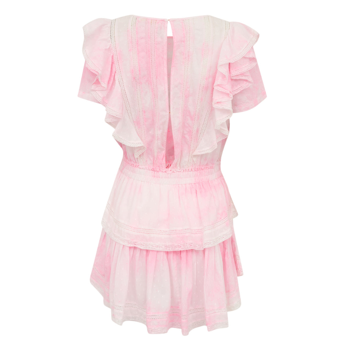 Vestido Love Shack Fancy Rosa Tie dye Tam. P BR