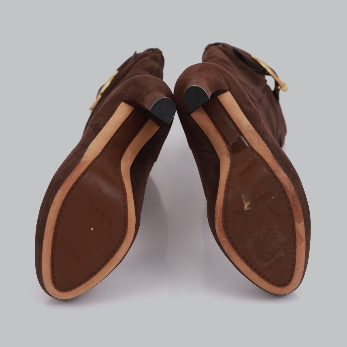 Bota Gucci Camurça Marrom TAM. 34,5 BR