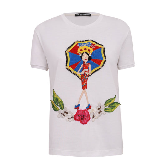 Camiseta Dolce & Gabbana Mulher Bordada TAM. 34 BR
