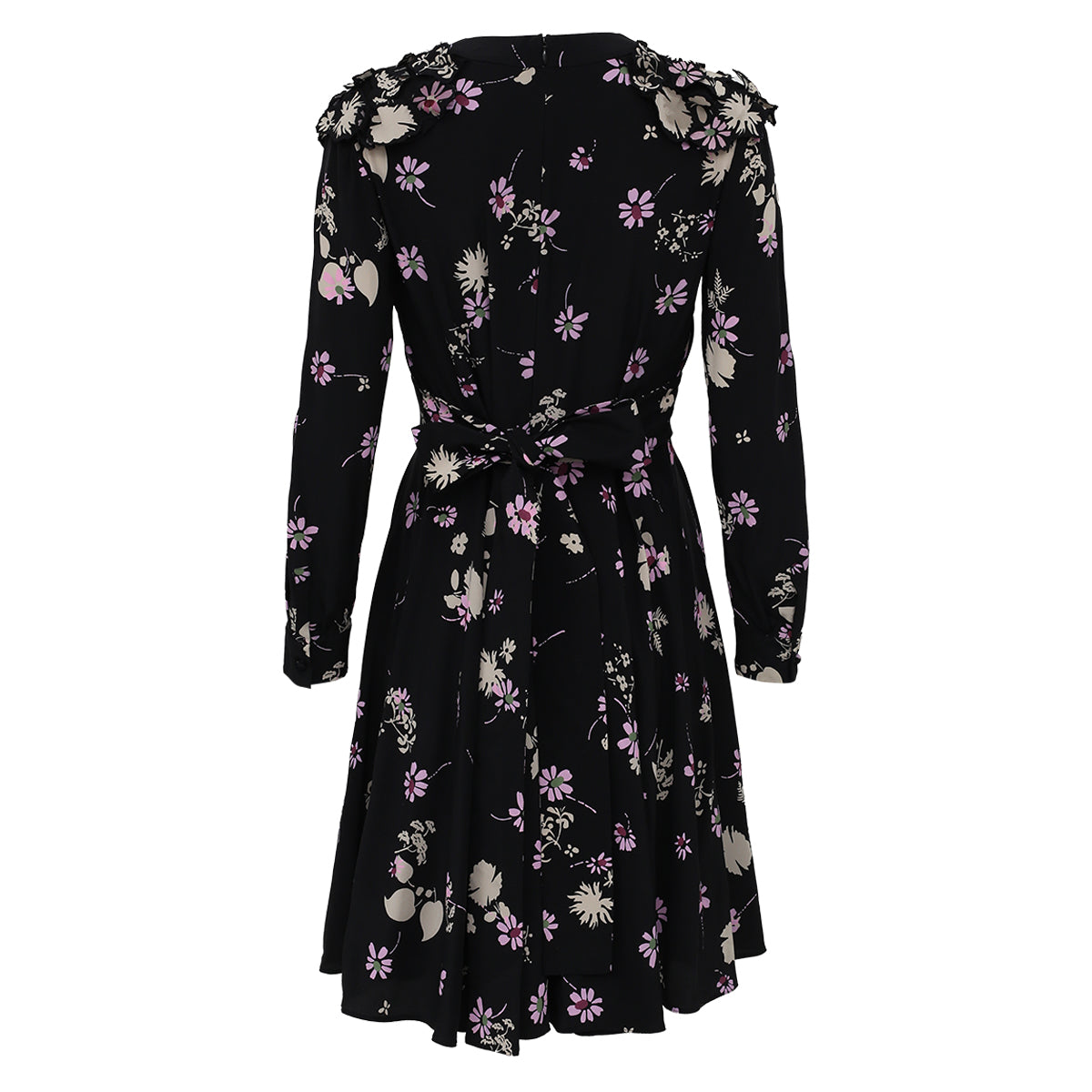 Vestido Valentino Preto Floral Tam. 40 Br