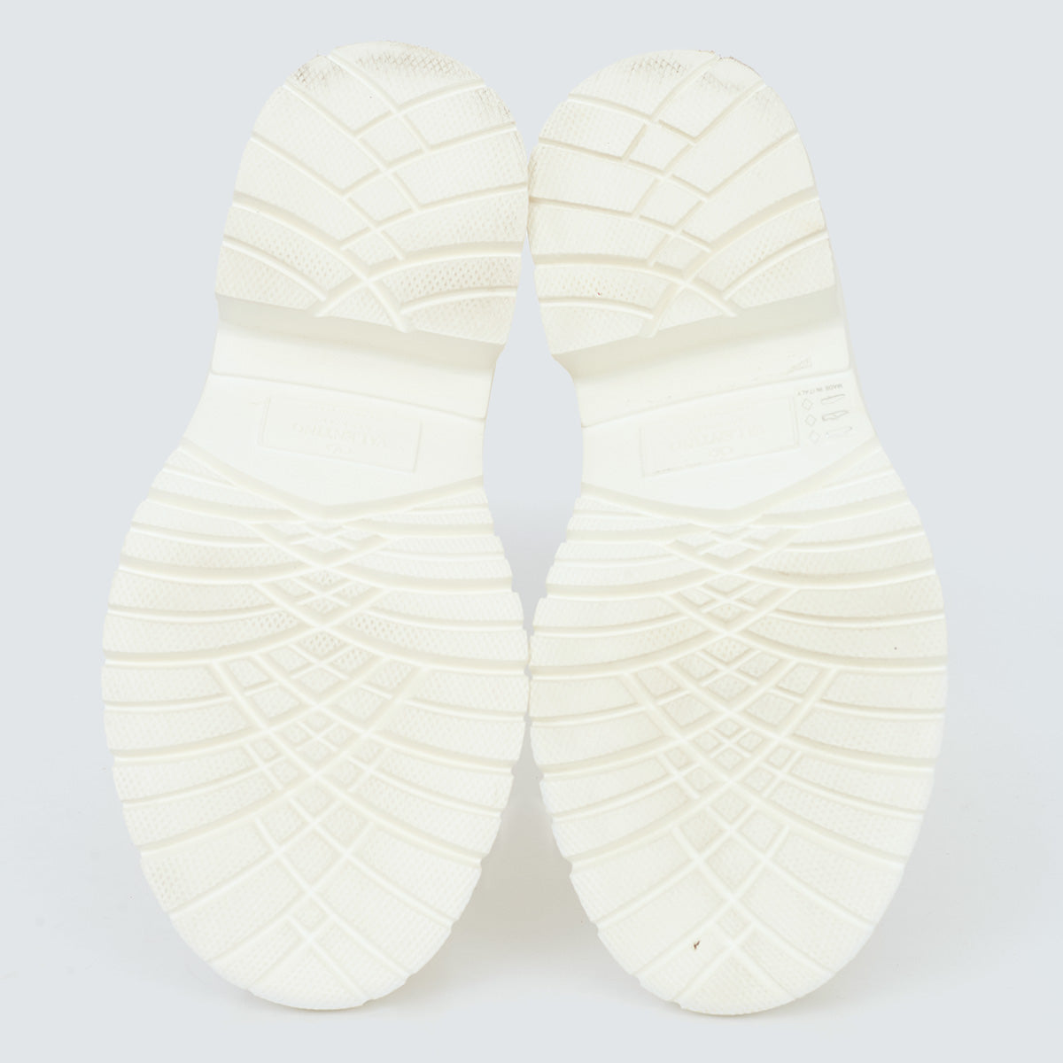 Bota Valentino Atelier Rose Tall Rain Boots Off White Tam. 36BR