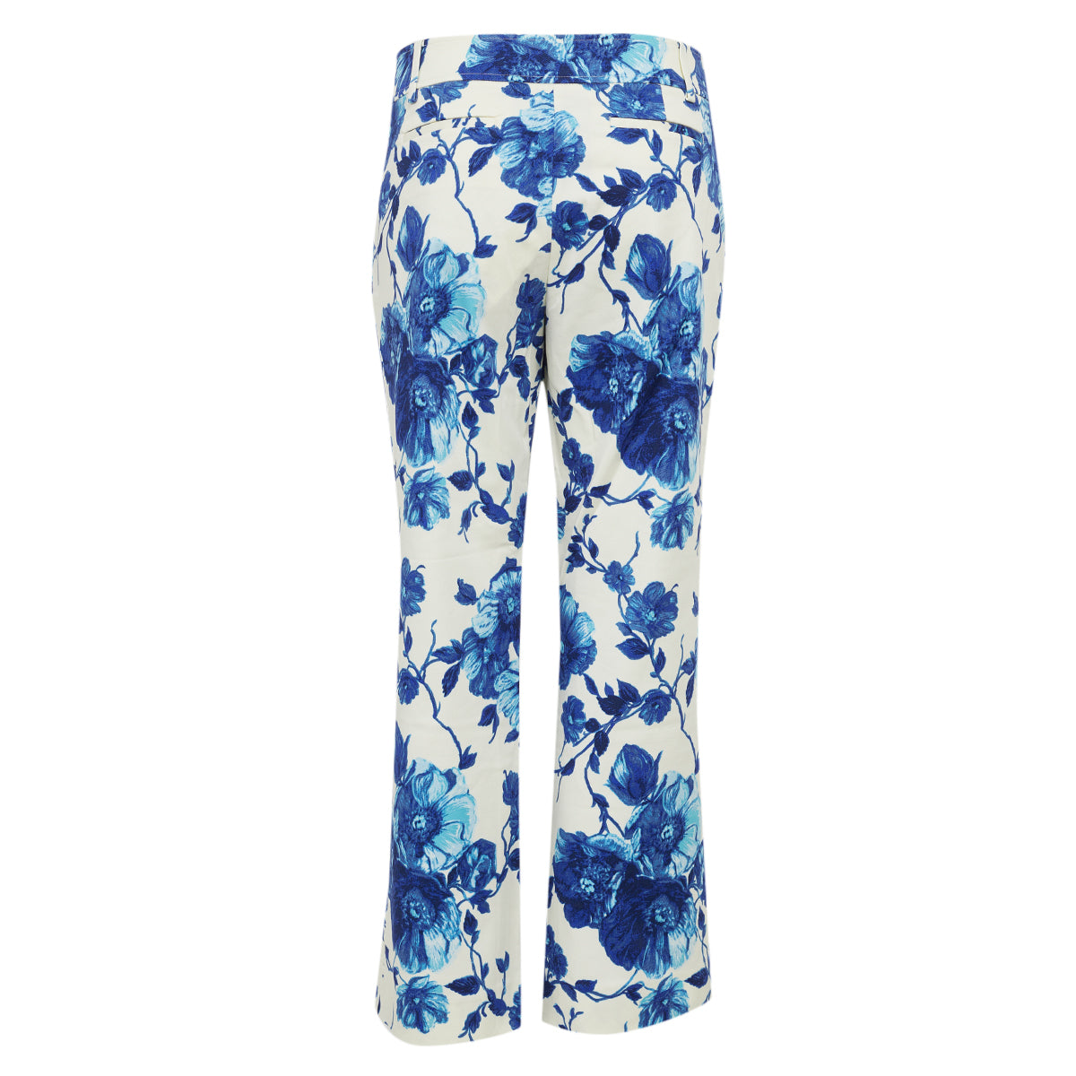 Calça Tory Burch Estampa Floral Azul Tam 40 Br