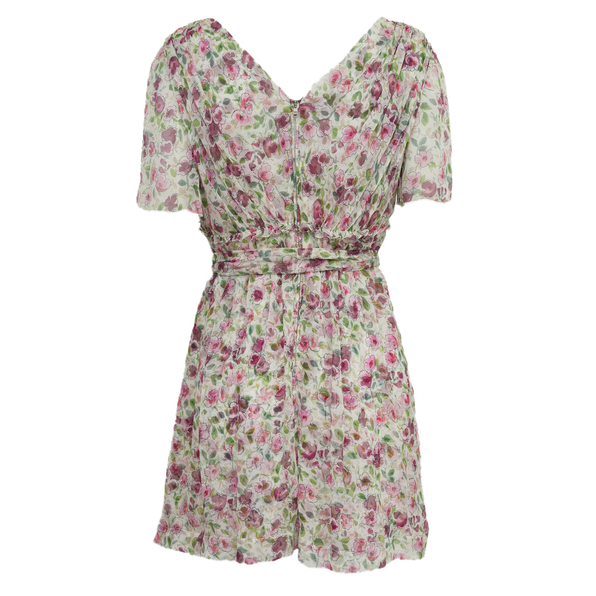 Vestido Dolce&Gabbana Florido Roxo Tam 40 Br