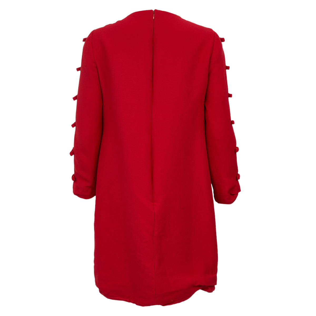 Vestido Valentino Vermelho Laços Tam 42 Br