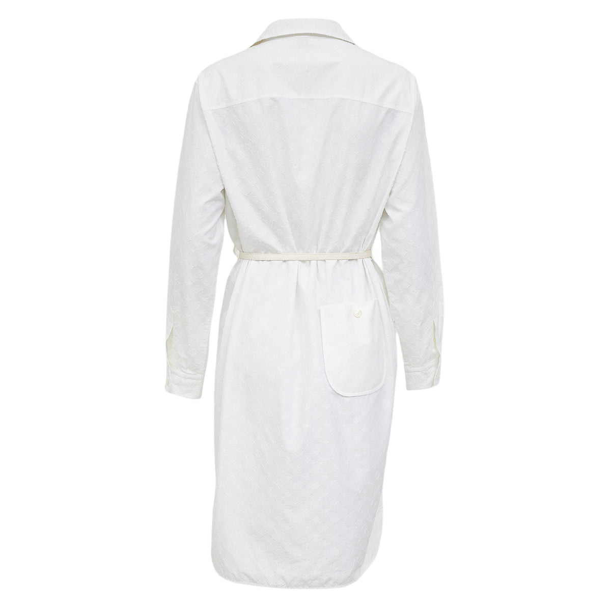 Vestido Louis Vuitton Monograma Off White Tam 40 Br