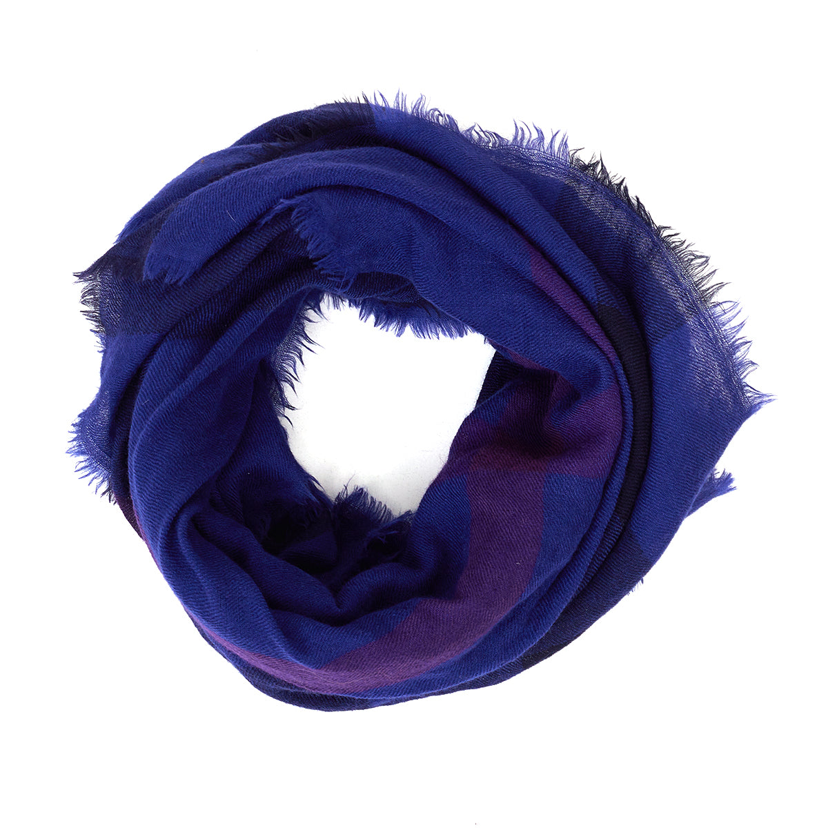 Lenço Burberry Xadrez Azul