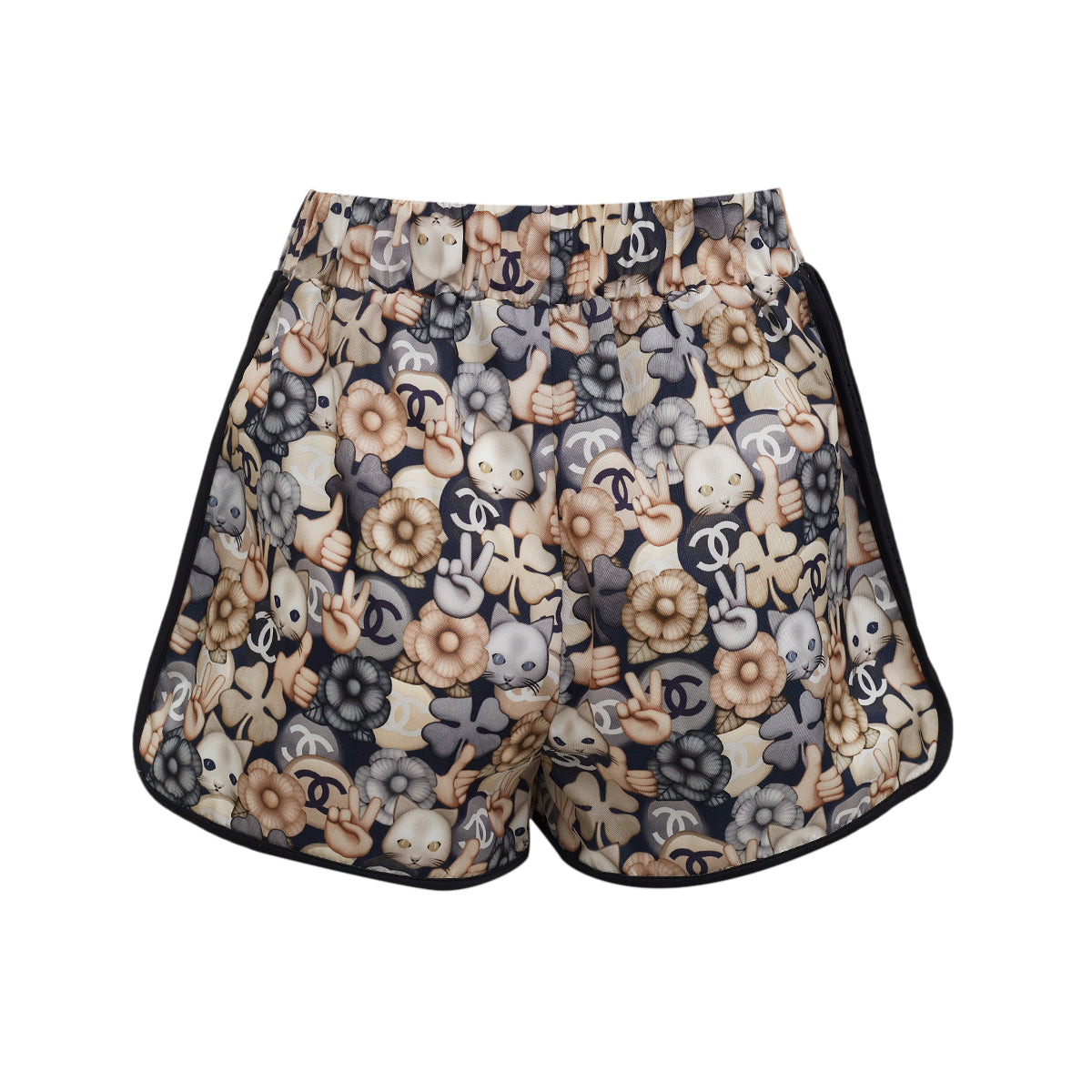 Shorts Chanel Estampa Gatinho Tam 36 Br