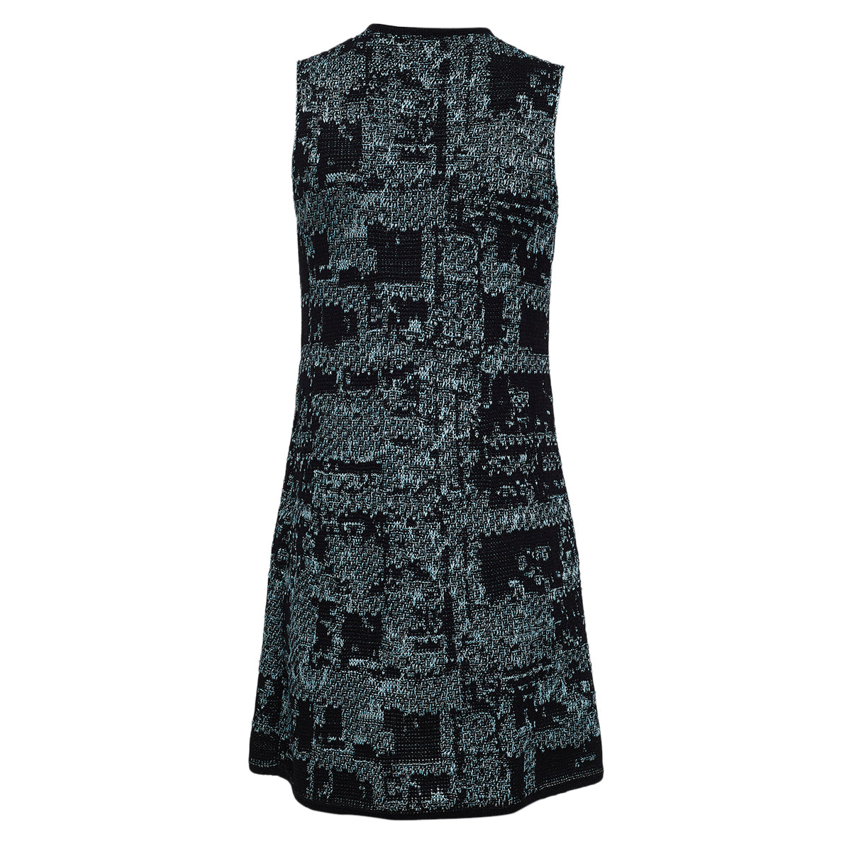 Vestido Missoni Bordado Azul e Preto Tam 34 Br