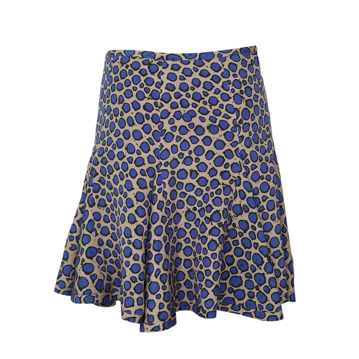 Saia Fendi Estampa Bolinha Azul Tam 38 Br