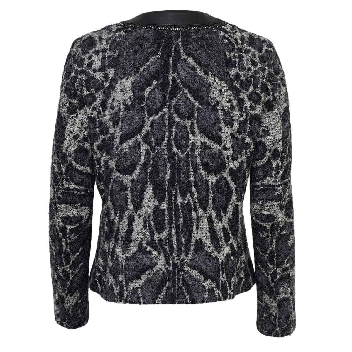 Casaco Roberto Cavalli Preto e Cinza Tam 42 Br