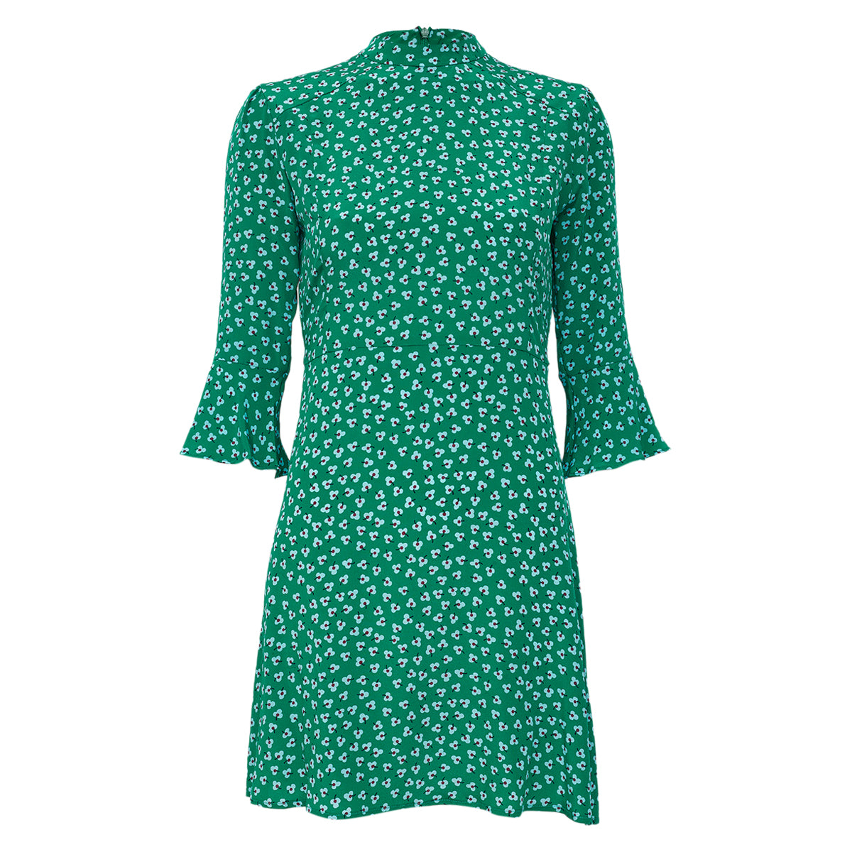 Bolsas . Vestido HVN Estampa Flor Verde Tam 34 BR