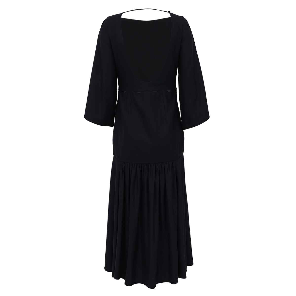 Vestido Paula Raia Longo Azul Marinho Tam. 36