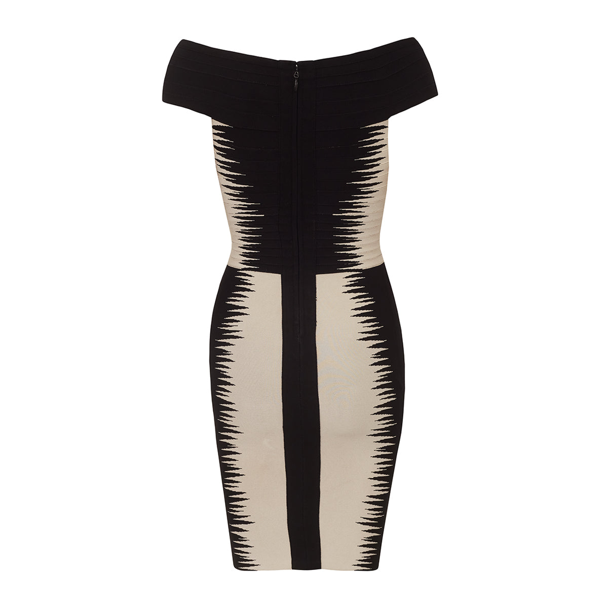 Vestido Herve Leger Preto e Off-White TAM.PP BR