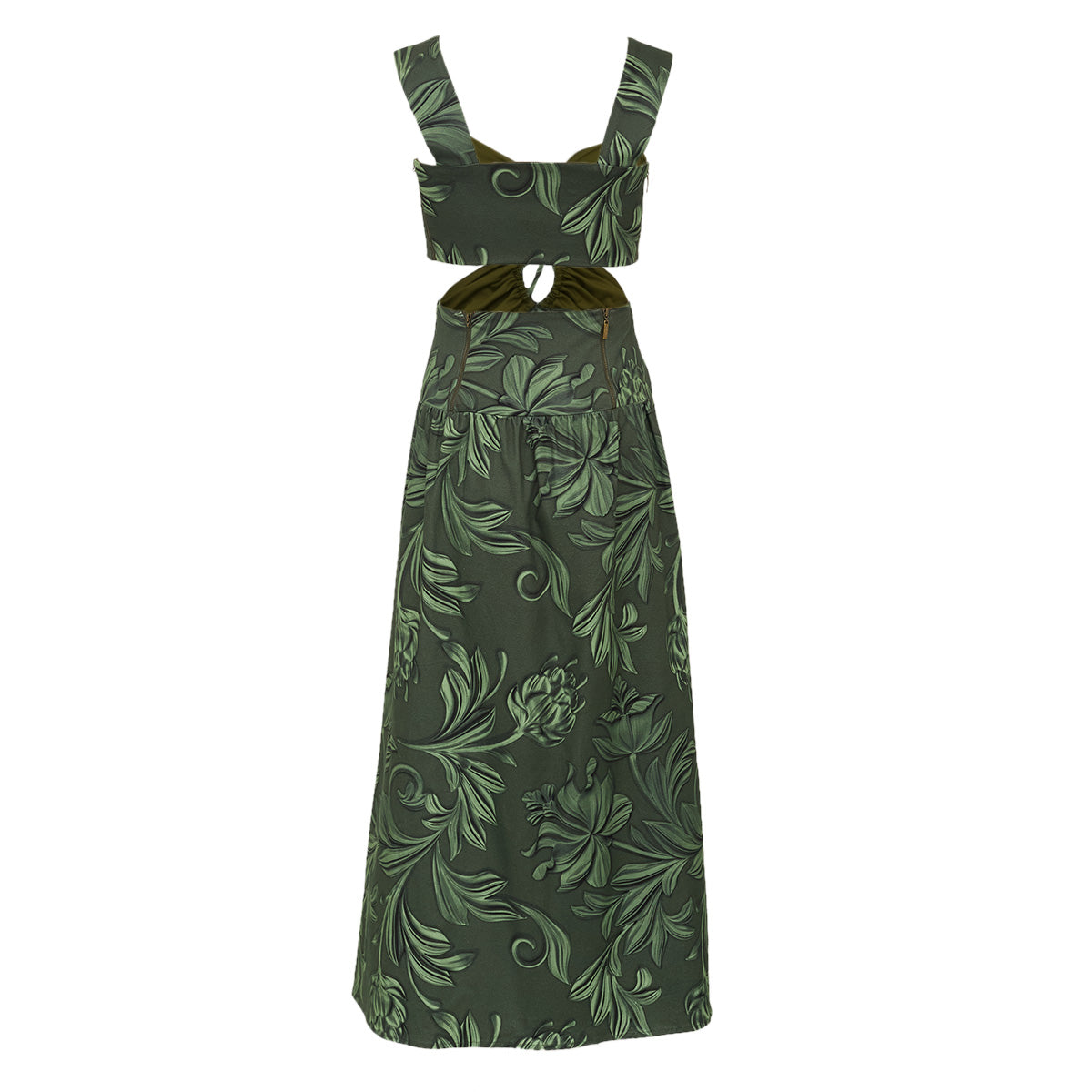 Vestido Paula Raia Verde Estampado Tam. 34 Br