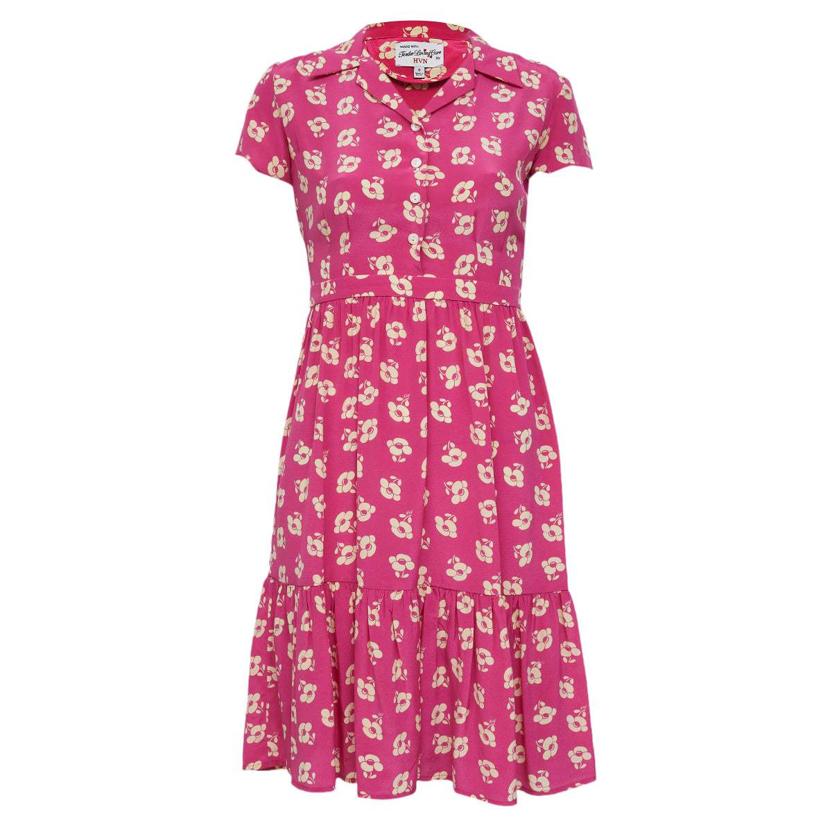 Bolsas . Vestido HVN Estampa Flor Tam 34 BR