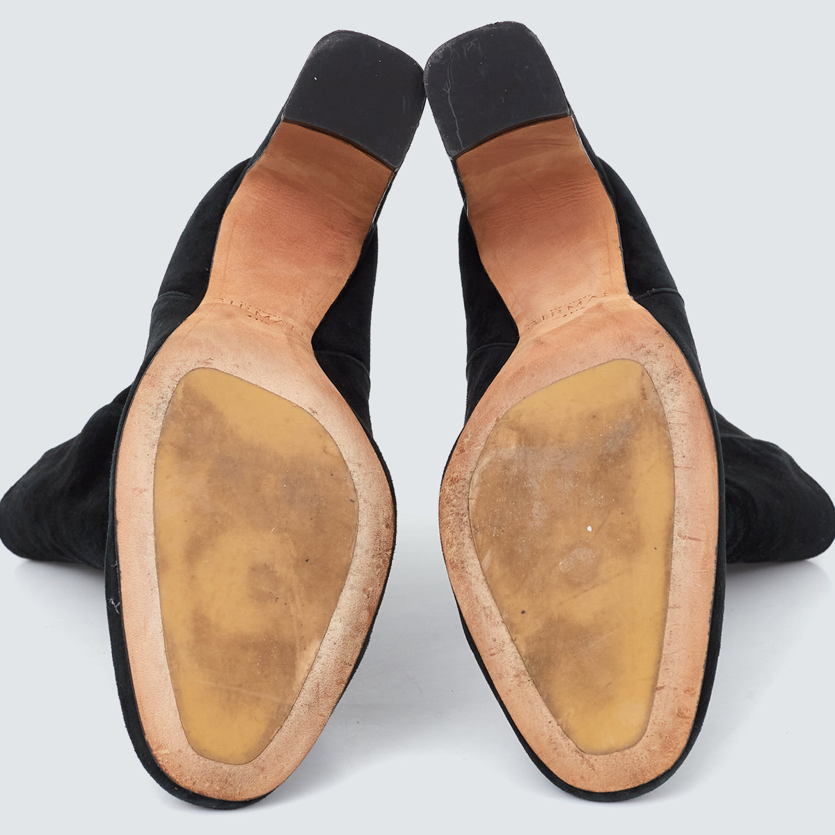 Bota Alexandre Birman Suede Preta Tam. 39,5 Br