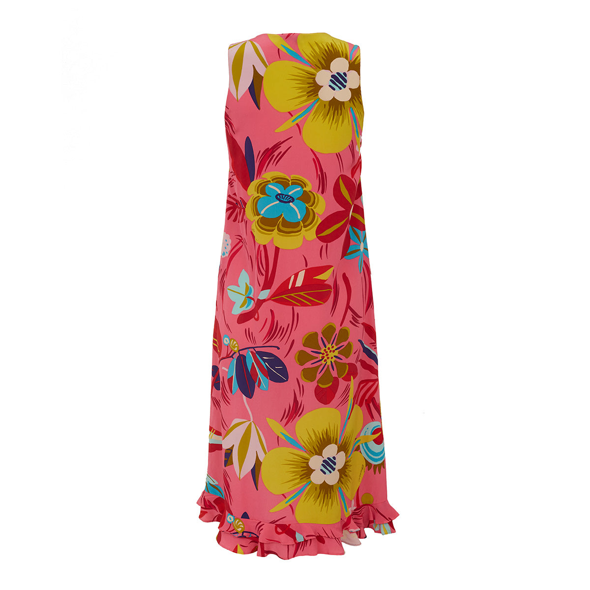 Vestido Gucci Rosa Florido Tam. 36 Br